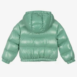 Moncler Enfant Girls Green Down Padded Jacket Best