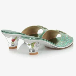 Souza Girls Green Heeled Shoes Best