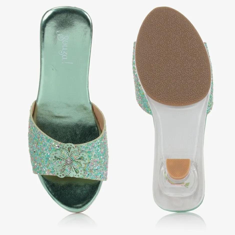 Souza Girls Green Heeled Shoes Best