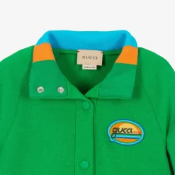 Gucci Girls Green Jacquard Jacket