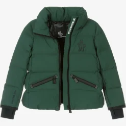 Moncler Enfant Girls Green Suisses Down Ski Jacket Online