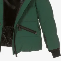 Moncler Enfant Girls Green Suisses Down Ski Jacket Online