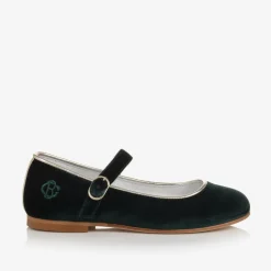 Beatrice amp; George Girls Green Velvet Mary Jane Pumps Online