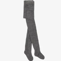 Mayoral Girls Grey & Silver Cotton Tights Best