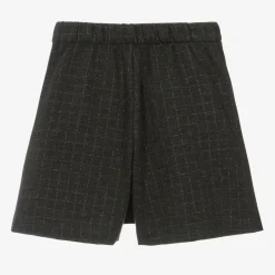 Monnalisa Girls Grey Check Milano Skort