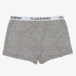 Claesens Girls Grey Cotton Knickers (2 Pack) Outlet