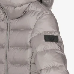 Il Gufo Girls Grey Down Padded Puffer Coat