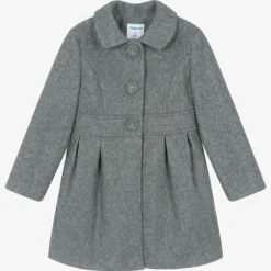 Mayoral Girls Grey Felted Coat