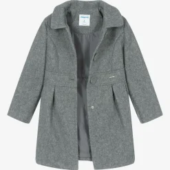Mayoral Girls Grey Felted Coat