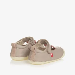 Chipmunks Girls Grey Leather First-Walker Shoes Discount