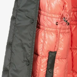 Moncler Enfant Girls Grey Puffer Coat