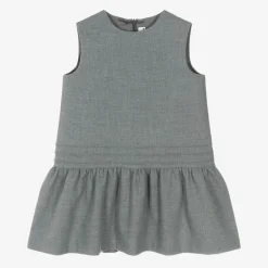 Il Gufo Girls Grey Sleeveless Dress Discount