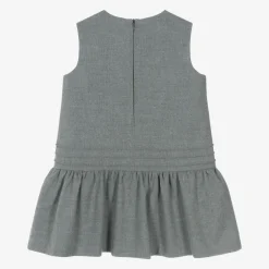 Il Gufo Girls Grey Sleeveless Dress Discount