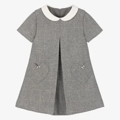 Lapin House Girls Grey Wool Dress Outlet