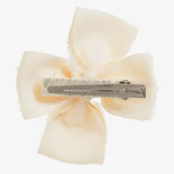 Sienna Likes To Party Girls Handmade Ivory Bead Hairclip (6.5cm) Discount