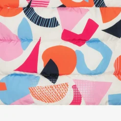 Joyday Girls Ivory & Pink Showerproof Puffer Coat Clearance