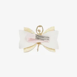 Bowtique London Girls Ivory & Gold Ballerina Hair Clip (8cm) Sale