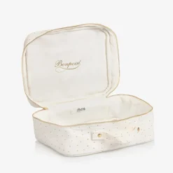 Bonpoint Girls Ivory & Gold Wash Bag (24cm) Online