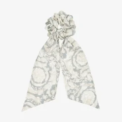 Versace Girls Ivory & Grey Barocco Hair Elastic Outlet