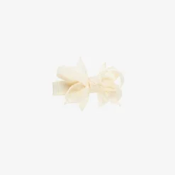 Bowtique London Girls Ivory Bow Hair Clip (4cm) Sale