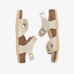 Birkenstock Girls Ivory Buckle Sandals PearlWhite Sale