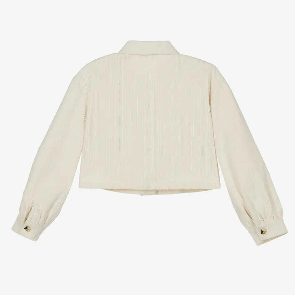 Fun amp; Fun Girls Ivory Corduroy Shirt offwhite Best