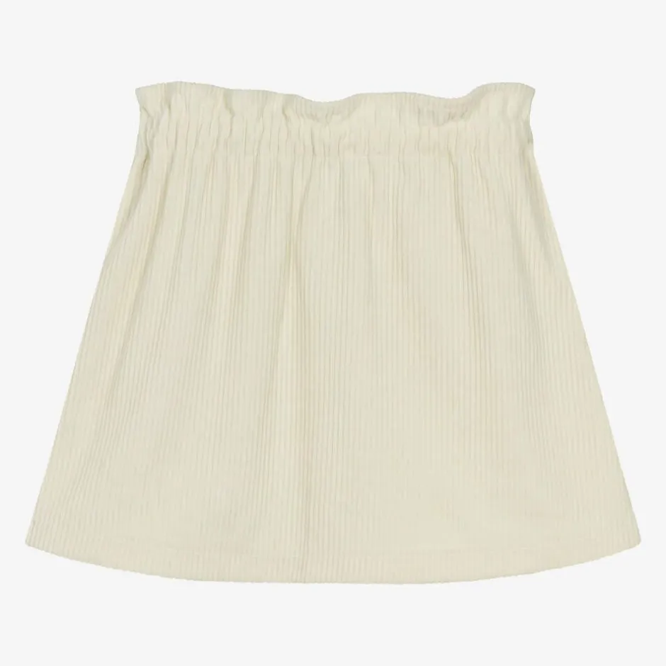 Everything Must Change Girls Ivory Corduroy Skirt