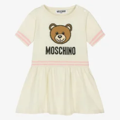 Moschino Baby Girls Ivory Cotton & Wool Knit Dress Best