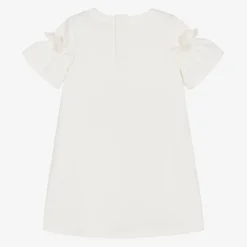 AIGNER Girls Ivory Cotton Bag Print Dress Outlet