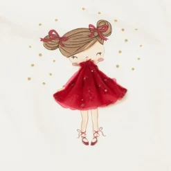 Mayoral Girls Ivory Cotton Ballerina Top New