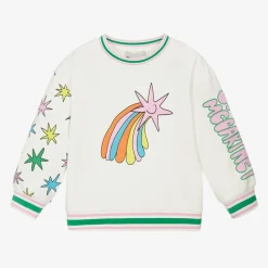Stella McCartney Kids Girls Ivory Cotton Cosmic Sweatshirt Best