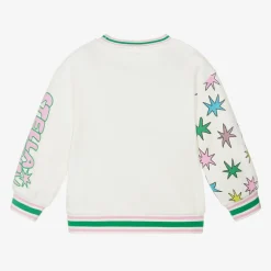 Stella McCartney Kids Girls Ivory Cotton Cosmic Sweatshirt Best