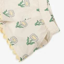 Stella McCartney Kids Girls Ivory Cotton Daisy Shorts Outlet