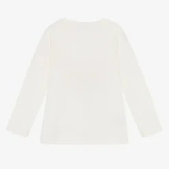Mayoral Girls Ivory Cotton Festive Top New