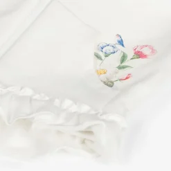 Lapin House Girls Ivory Cotton Floral Leggings Set Discount