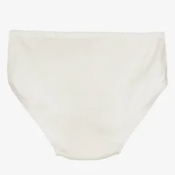 Babidu Girls Ivory Cotton Knickers Clearance