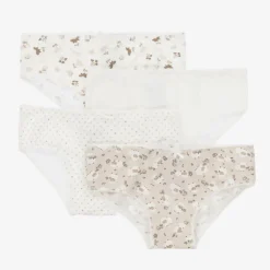Mayoral Girls Ivory Cotton Knickers (4 Pack) Best