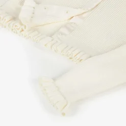 Angels Face Girls Ivory Cotton Knit Cardigan Vanilla Hot