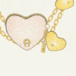 AIGNER Girls Ivory Cotton Necklace Print Dress Discount