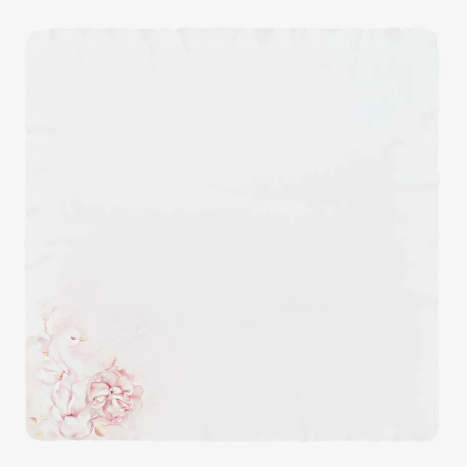 Sofija Girls Ivory Cotton Peacock Babysuit Set Clearance