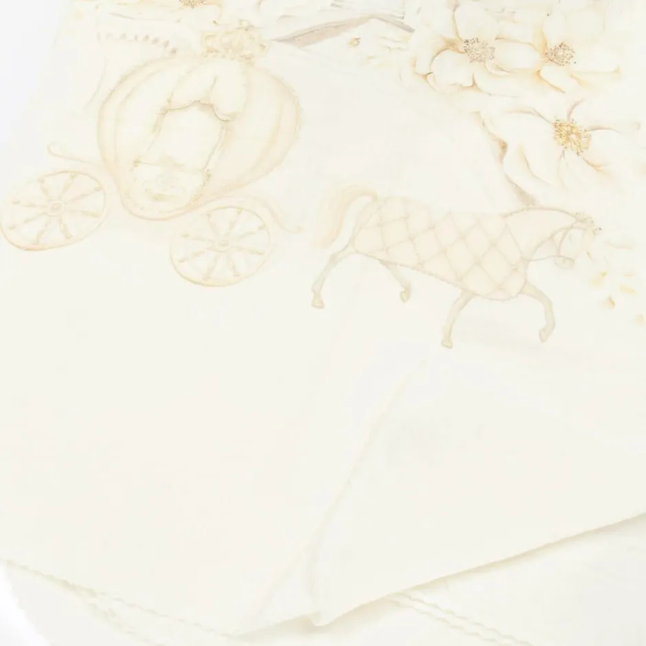 Sofija Girls Ivory Cotton Princess Muslins (2 Pack) Sale