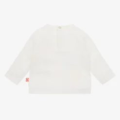 Billieblush Girls Ivory Cotton Sequin Top Sale