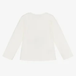 Mayoral Girls Ivory Cotton Sequin Umbrella Top Clearance