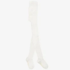 Chloé Girls Ivory Cotton Tights Discount