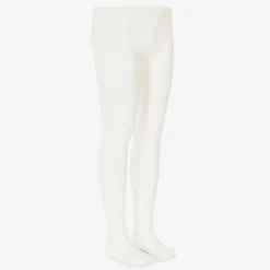 Chloé Girls Ivory Cotton Tights Discount