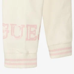 Guess Girls Ivory Cotton Tracksuit Outlet
