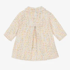 Sofija Girls Ivory Cotton Tweed Coat Sale