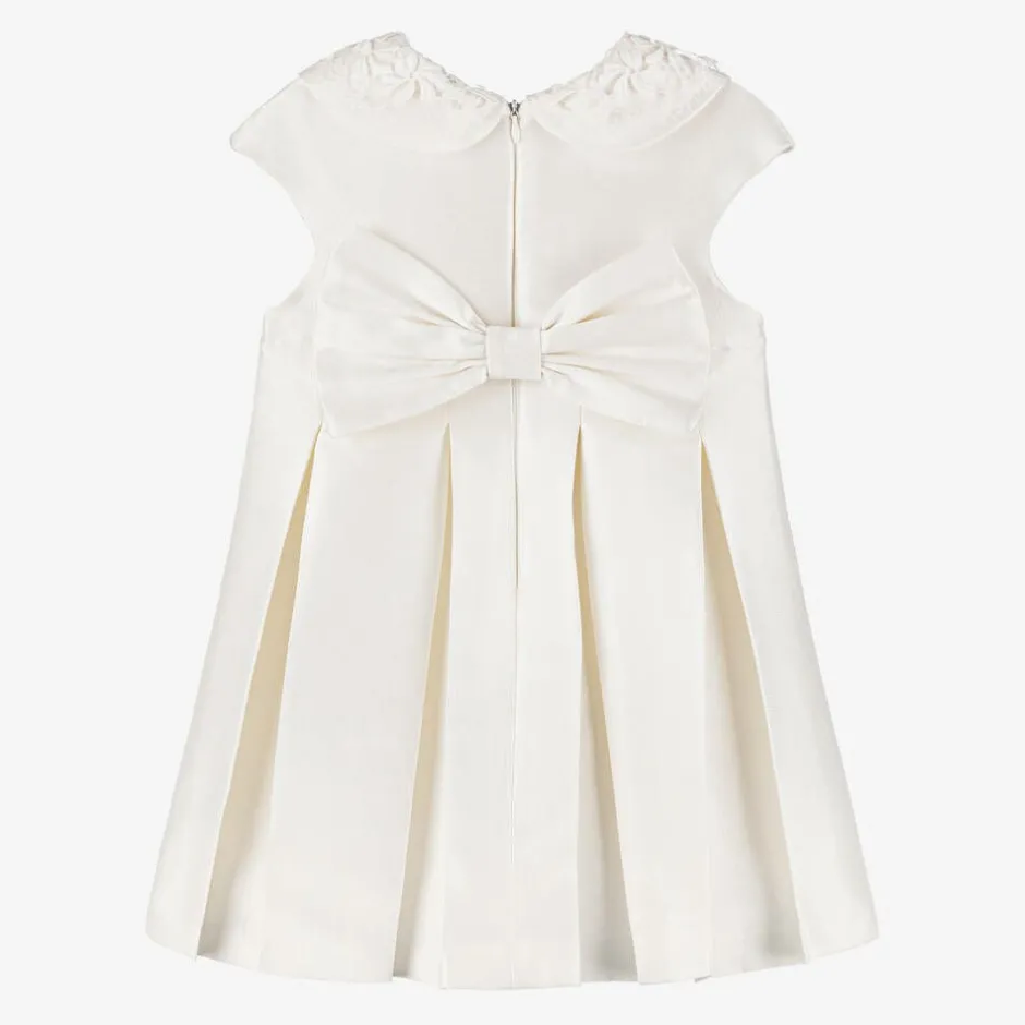 Lapin House Girls Ivory Diamanté Flower Dress Sale