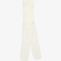 Sevva Girls Ivory Diamanté Tights Clearance