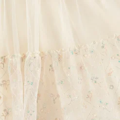 AIGNER Girls Ivory Embroidered Tulle Skirt Discount